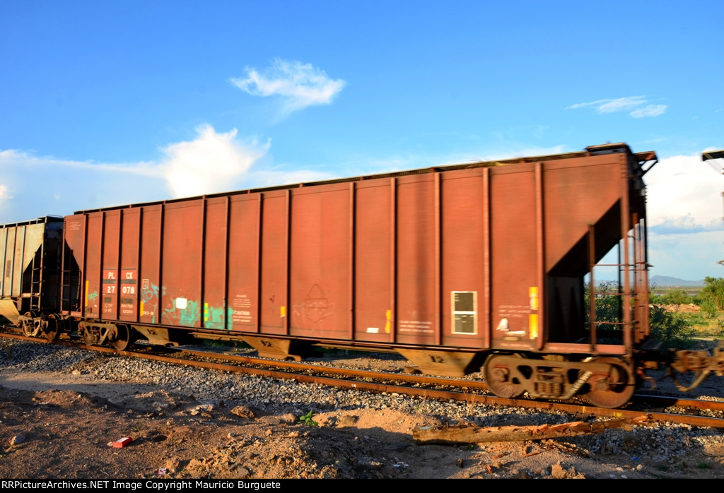 PLCX Covered Hopper with graffiti